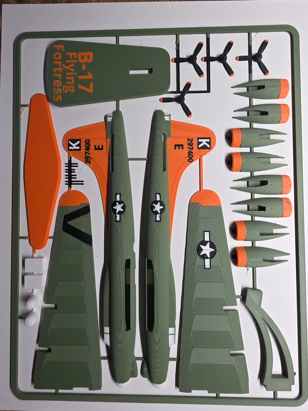 B-17 Flying Fortress Model Kit Card